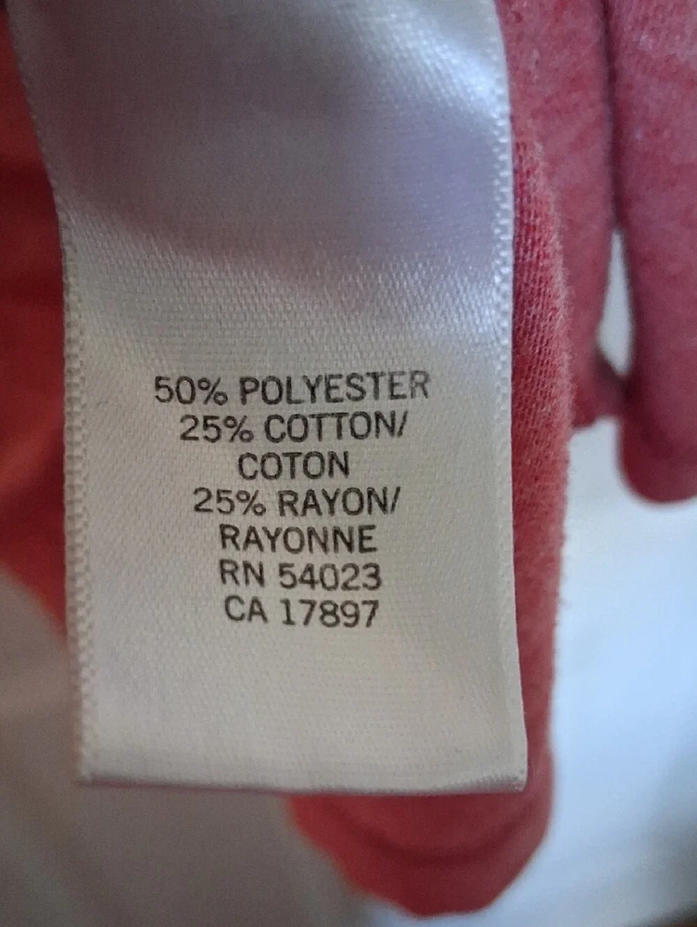 Banana Republic Men's Heathered Coral Red Polo